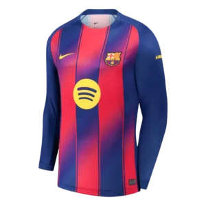 Barcelona Men's 25/26 Fan Home Long Sleeve Jersey