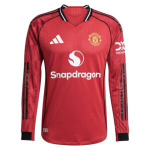 Manchester Unite Men's 25/26 Player Home Long Sleeve Jersey