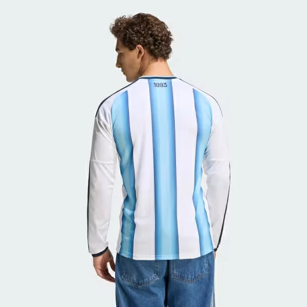 Argentina 26 Home Long Sleeve Jersey (Fan Version) - Image 6